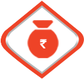 Image with a pot and rupee sign embedded on it