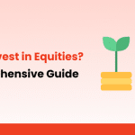 "How to Invest in Equities? A Comprehensive Guide – Raghunandan Money branding with an illustration of growing plants on stacked coins, symbolizing investment growth